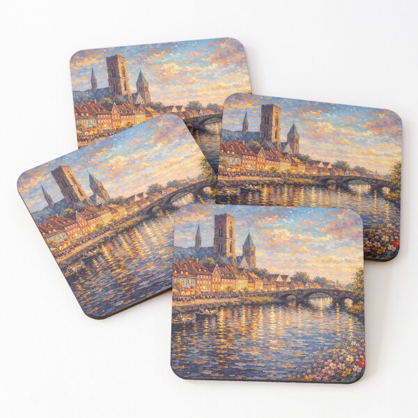 Item preview, A painting of Ribe, Denmark – A Beautiful place in Europe. designed and sold by GalleryKauffeld.
