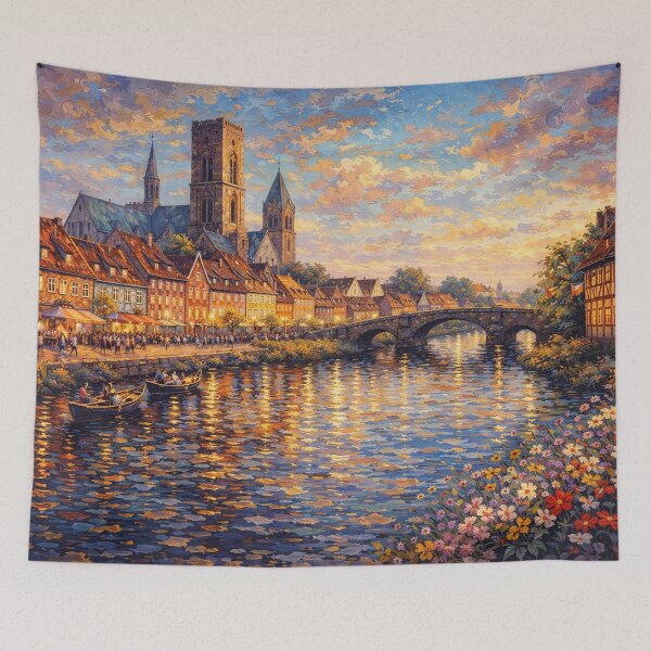 Item preview, A painting of Ribe, Denmark – A Beautiful place in Europe. designed and sold by GalleryKauffeld.