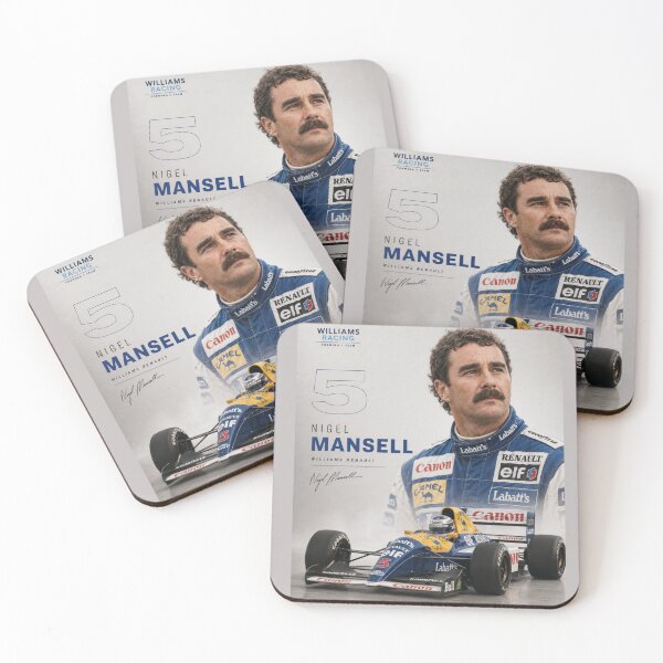 Item preview, Nigel Mansell inpsired Motorsport Retro artwork designed and sold by ARbyCharlie.