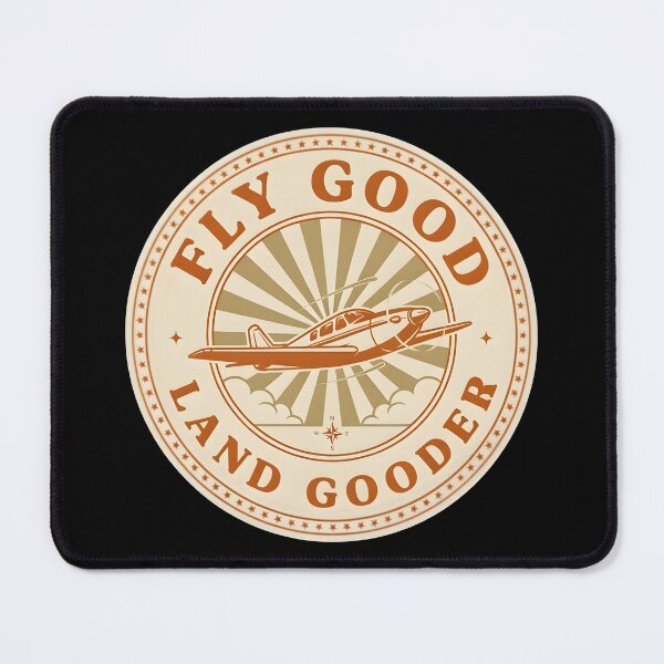 Item preview, Fly Good Land Gooder Vintage Aviation Pilot Graphic designed and sold by ByPawel.