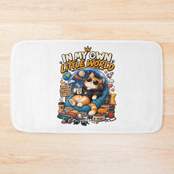Item preview, In My Own Little World – Funny Cat Lover Introvert T-Shirt designed and sold by familysteven.