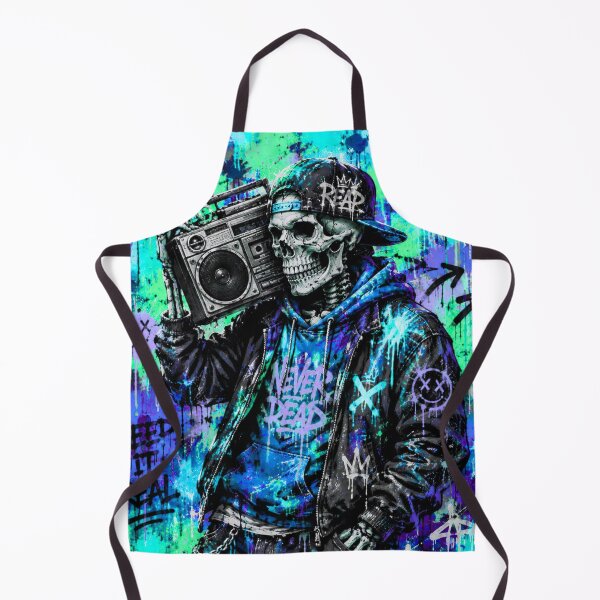 Item preview, Hip Hop Skeleton Boombox Graffiti designed and sold by PetruArtDesigns.