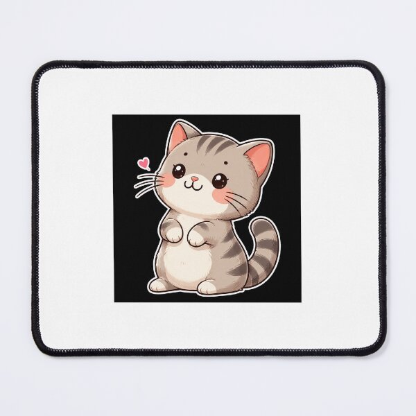 Item preview, Cute Kawaii Kitten with Heart Whiskers designed and sold by DKSH1234.