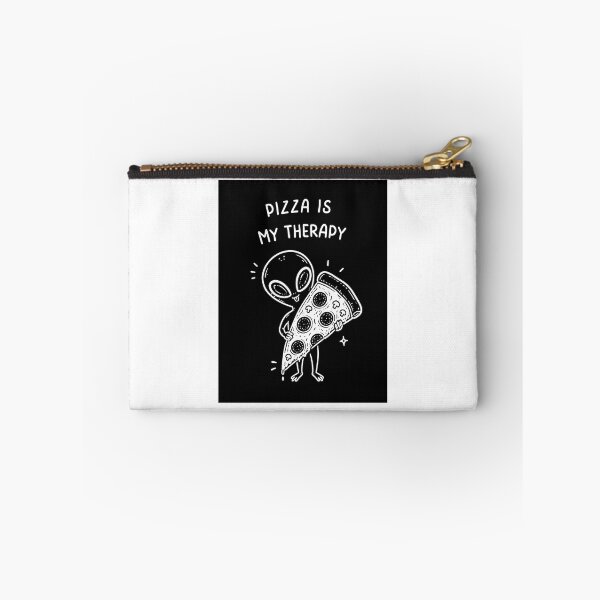 Item preview, Pizza Is My Therapy T-Shirt – Funny Alien Pizza Doodle, Cute Space Lover Shirt, Quirky Foodie Gift designed and sold by SakuraHQ.