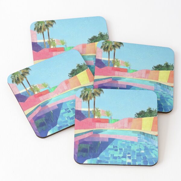 Item preview, David Hockney Inspired Colorful Pool Art designed and sold by CleoniqueH.