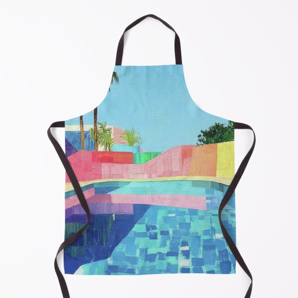 Item preview, David Hockney Inspired Colorful Pool Art designed and sold by CleoniqueH.
