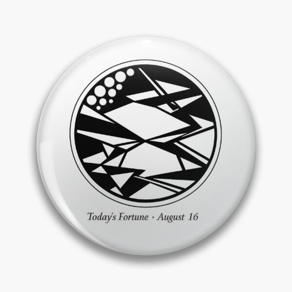 Item preview, Today’s Fortune · August 16 ,geometric in black and white  designed and sold by wallartofmio.