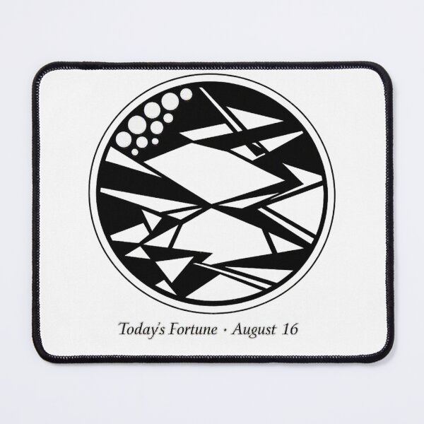Item preview, Today’s Fortune · August 16 ,geometric in black and white  designed and sold by wallartofmio.