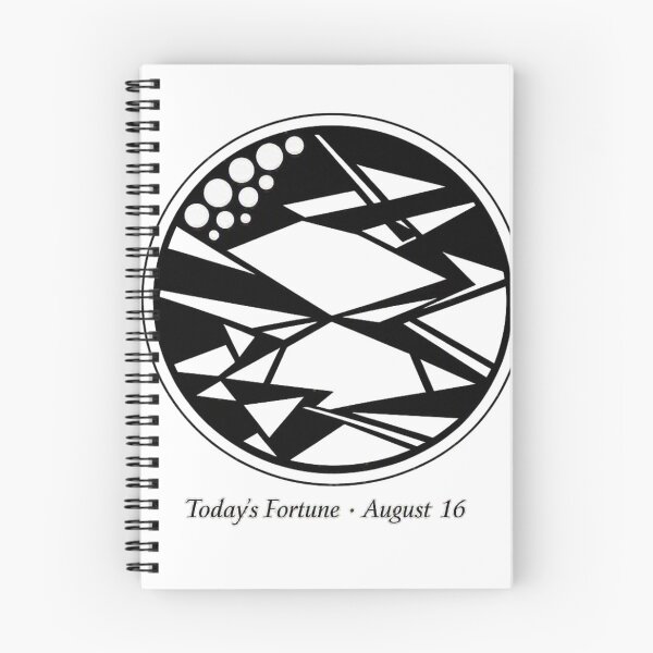 Item preview, Today’s Fortune · August 16 ,geometric in black and white  designed and sold by wallartofmio.