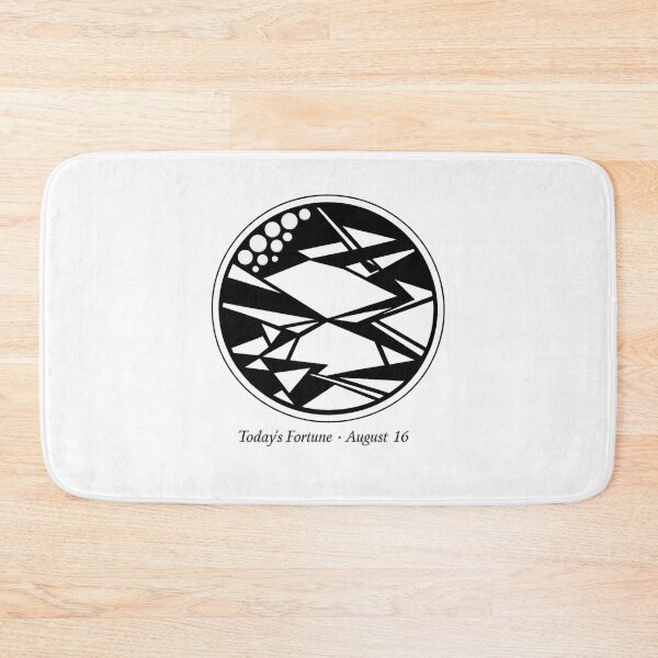 Item preview, Today’s Fortune · August 16 ,geometric in black and white  designed and sold by wallartofmio.