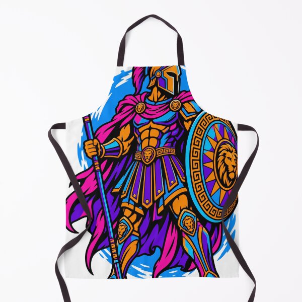 Item preview, Neon Ancient Greek Warrior designed and sold by KungPowUnicorn.
