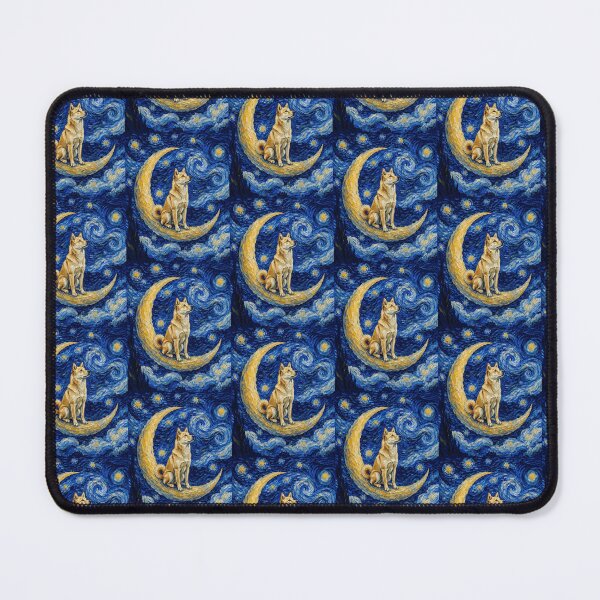 Item preview, Funny Korean Jindo Starry Night Painting Cute Moon Stars Mom Dad Kids designed and sold by FurryHavenPH.