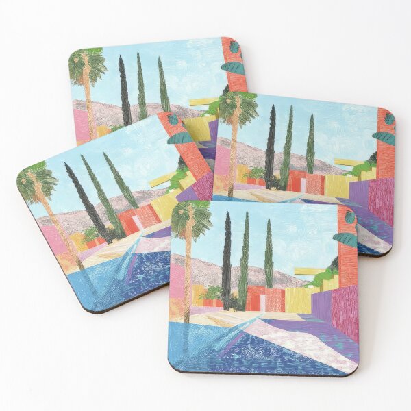 Item preview, David Hockney Inspired Colorful Pool Art designed and sold by CleoniqueH.
