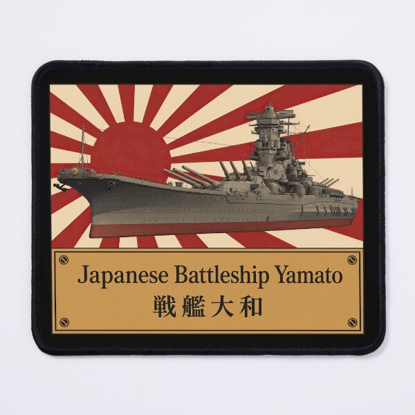 Item preview, Yamato Battleship Japanese Flag WWII Naval History designed and sold by MilitaryMart.