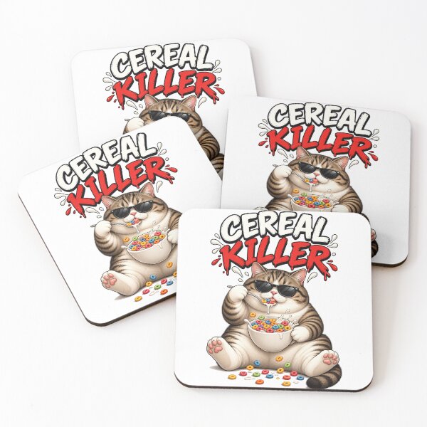 Item preview, Tabby Cat Cereal Killer Funny Breakfast Lover | Cute Cereal Cat Sunglasses designed and sold by Ghostlycats2026.