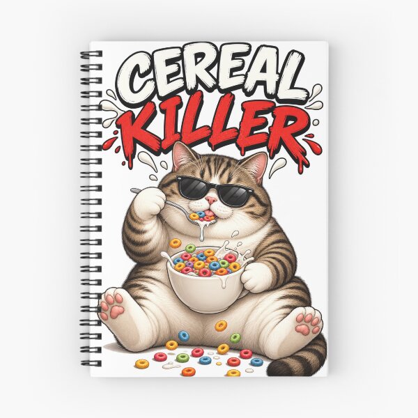 Item preview, Tabby Cat Cereal Killer Funny Breakfast Lover | Cute Cereal Cat Sunglasses designed and sold by Ghostlycats2026.
