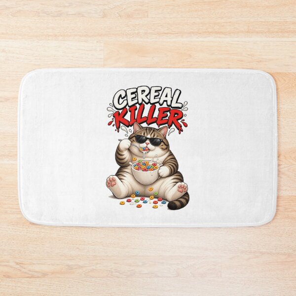 Item preview, Tabby Cat Cereal Killer Funny Breakfast Lover | Cute Cereal Cat Sunglasses designed and sold by Ghostlycats2026.