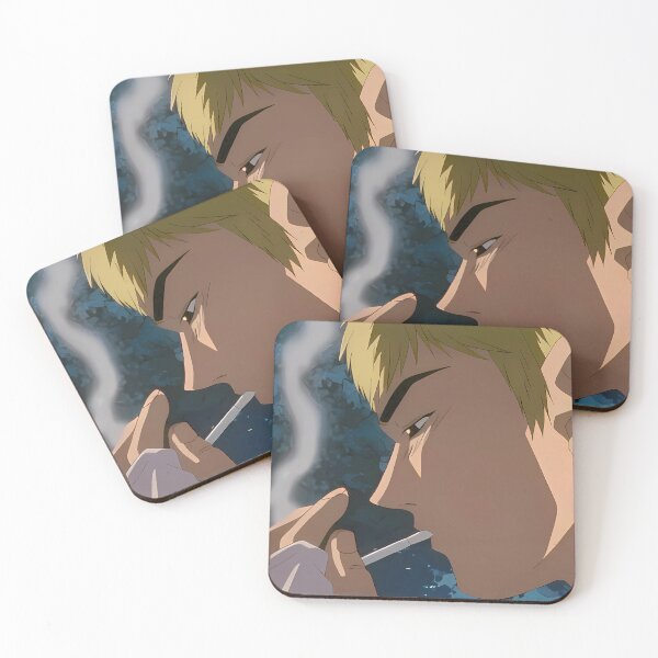 Item preview, Retro Anime Blonde Guy Smoking designed and sold by KMNVibes.