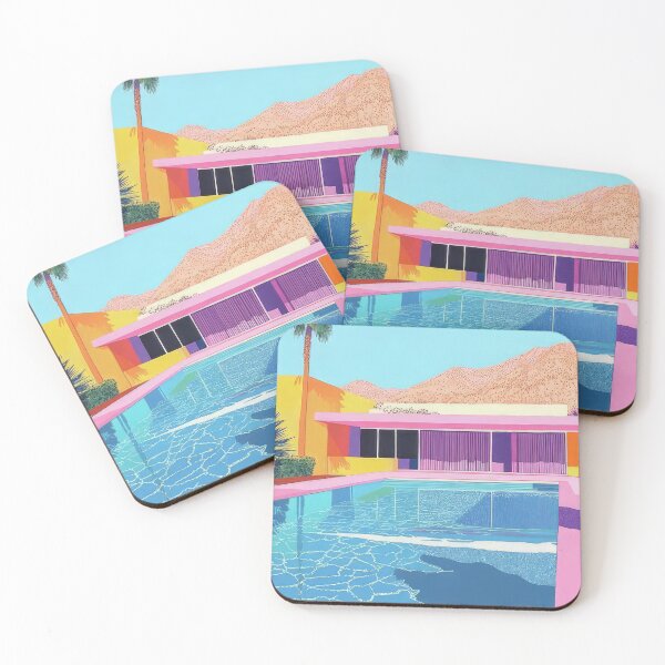 Item preview, David Hockney Inspired Colorful Pool Art designed and sold by CleoniqueH.