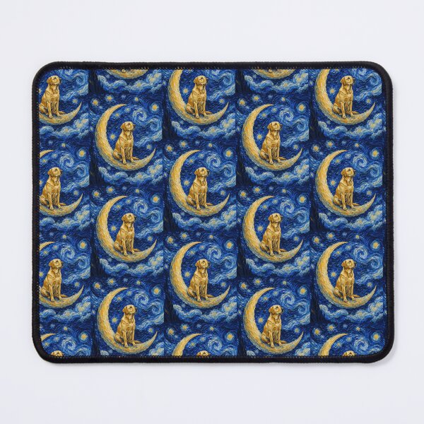 Item preview, Funny Labrador Retriever Starry Night Painting Cute Moon Stars Mom Dad Kids designed and sold by FurryHavenPH.