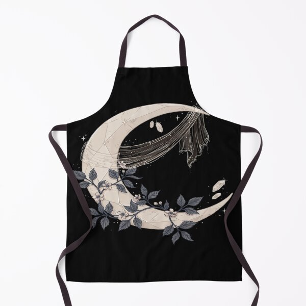 Item preview, Floral Crescent Moon – Dark Romantic Crystal Design designed and sold by Midnight Veil Designs.