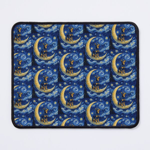 Item preview, Funny Lancashire Heeler Starry Night Painting Cute Moon Stars Mom Dad Kids designed and sold by FurryHavenPH.