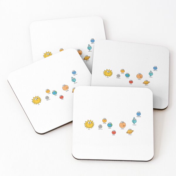 Item preview, Cute Solar System Planets Space Science Kawaii Illustration designed and sold by cutepid.
