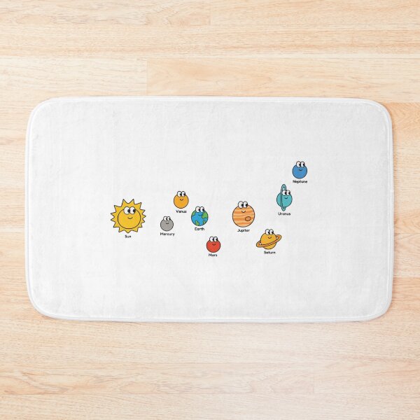 Item preview, Cute Solar System Planets Space Science Kawaii Illustration designed and sold by cutepid.