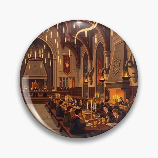Item preview, Wizard Castle Great Hall & Floating Candles - Magical Feast Art designed and sold by KreonaTime.