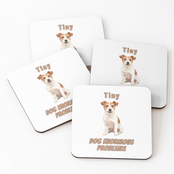 Item preview, Jack Russell Tiny Dog Big Attitude Funny Watercolour Tee designed and sold by NatureUnleashed.