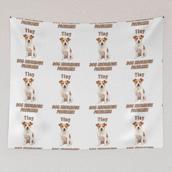Item preview, Jack Russell Tiny Dog Big Attitude Funny Watercolour Tee designed and sold by NatureUnleashed.
