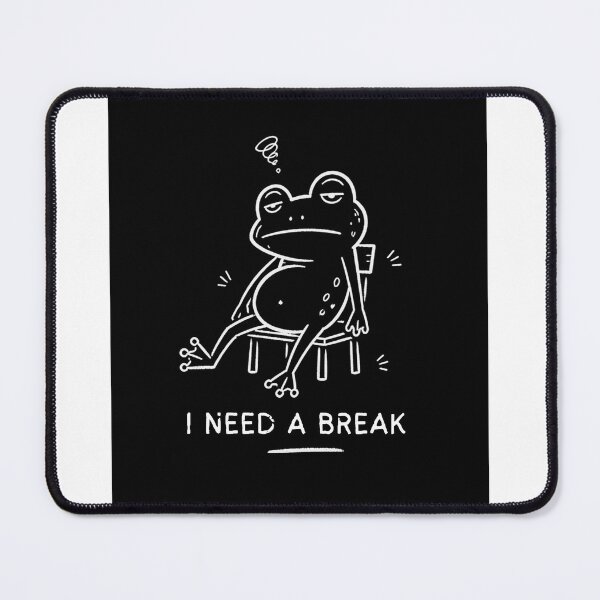 Item preview, I Need a Break Frog T-Shirt – Funny Frog Doodle, Cute Minimalist Amphibian Shirt, Relaxed Humor Gift designed and sold by SakuraHQ.