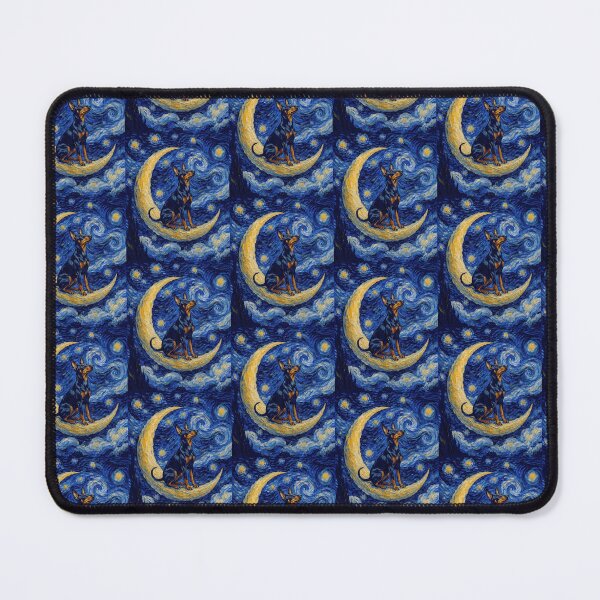 Item preview, Funny Manchester Terrier Starry Night Painting Cute Moon Stars Mom Dad Kids designed and sold by FurryHavenPH.