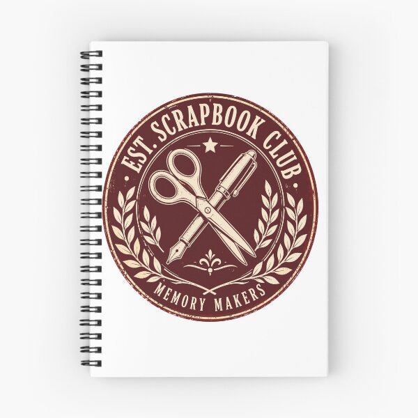 Item preview, Est Scrapbook Club Vintage Craft Badge Scrapbooking Emblem designed and sold by ZIGLWORKS.
