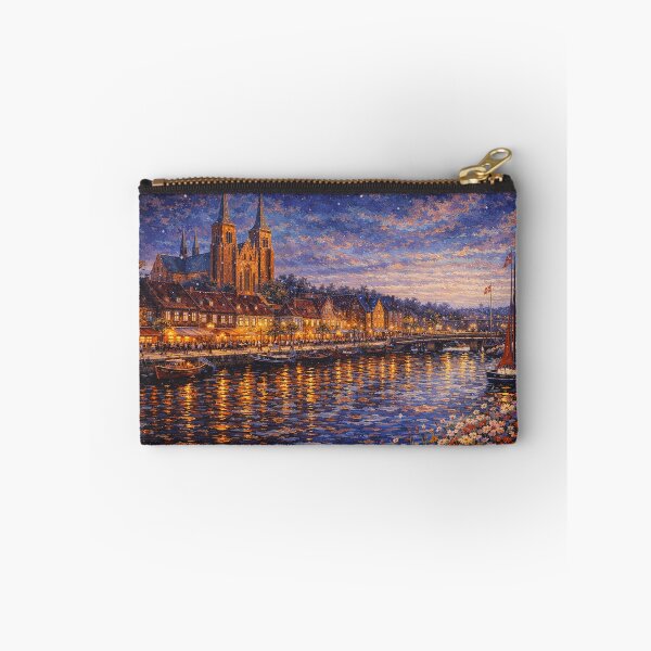 Item preview, A painting of Roskilde by night, Denmark – A Beautiful place in Europe. designed and sold by GalleryKauffeld.