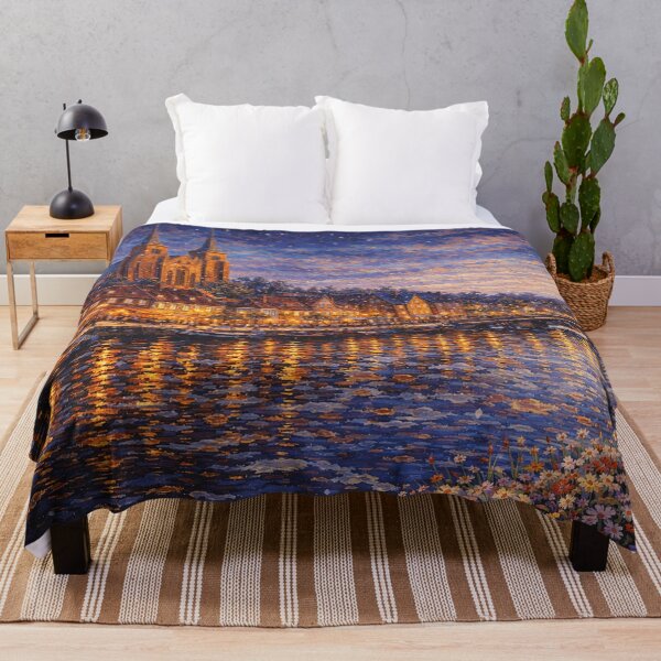 Item preview, A painting of Roskilde by night, Denmark – A Beautiful place in Europe. designed and sold by GalleryKauffeld.