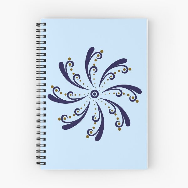 Item preview, Moroccan Mosaic Swirl Bohemian Indigo Blue & Gold Tile Pattern designed and sold by CreativeArtistL.
