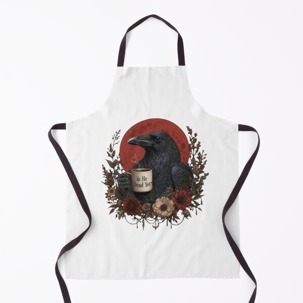 Item preview, Is He Dead Yet Funny Raven Coffee Gothic designed and sold by roartusa.