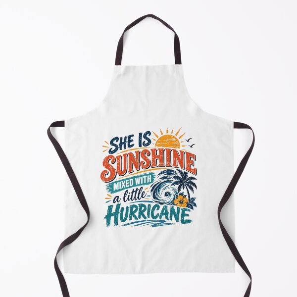 Item preview, She Is Sunshine Mixed With A Little Hurricane Strong Woman Summer Vacation Quote designed and sold by HumansStuck12.