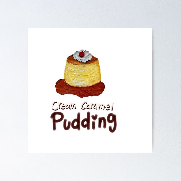 Item preview, Hand Painted Soft Oil Pastel - Caramel Pudding (Flan) designed and sold by Lee Yeng.
