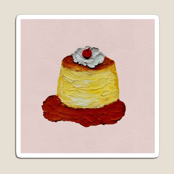 Item preview, Hand Painted Soft Oil Pastel - Caramel Pudding (Flan) designed and sold by Lee Yeng.