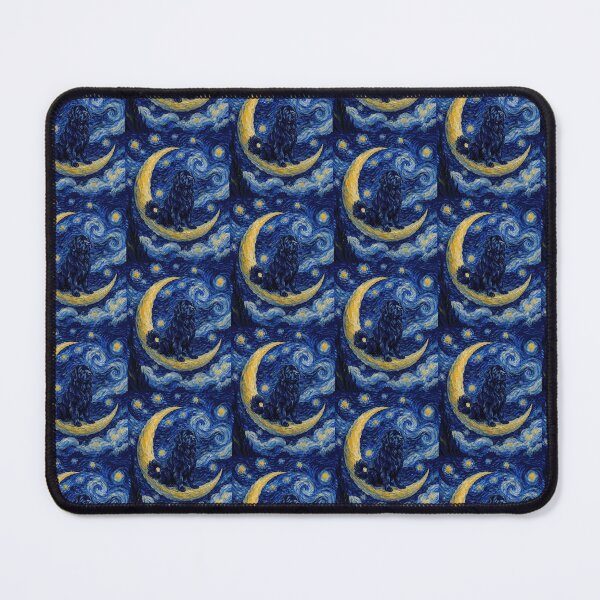 Item preview, Funny Newfoundland Starry Night Painting Cute Moon Stars Mom Dad Kids designed and sold by FurryHavenPH.