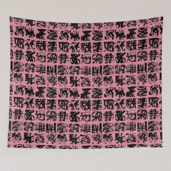 Item preview, Kinetic Ink Dusty Pink and Black designed and sold by Lidra Zehcnas.