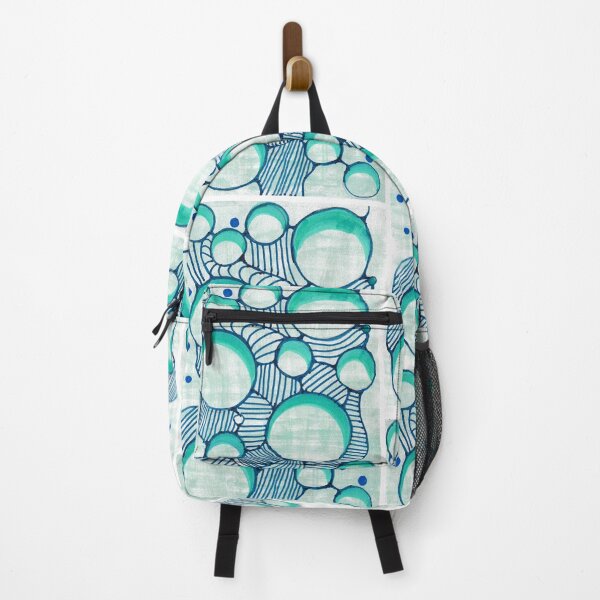 Item preview, Teal and Blue Abstract Bubbles Pattern designed and sold by O & A.