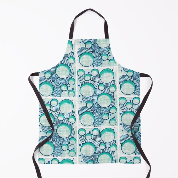 Item preview, Teal and Blue Abstract Bubbles Pattern designed and sold by O & A.