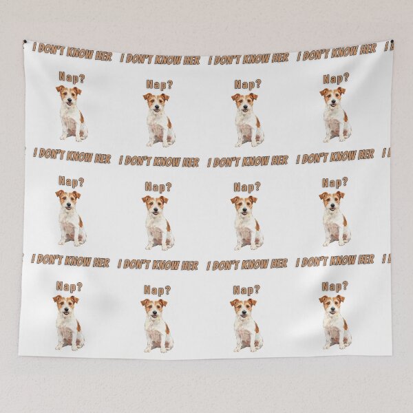 Item preview, Jack Russell Energetic Dog Funny Watercolour Sleep Tee designed and sold by NatureUnleashed.