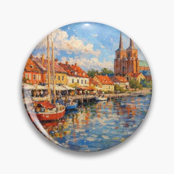 Item preview, A painting of Roskilde, Denmark – A Beautiful place in Europe. designed and sold by GalleryKauffeld.