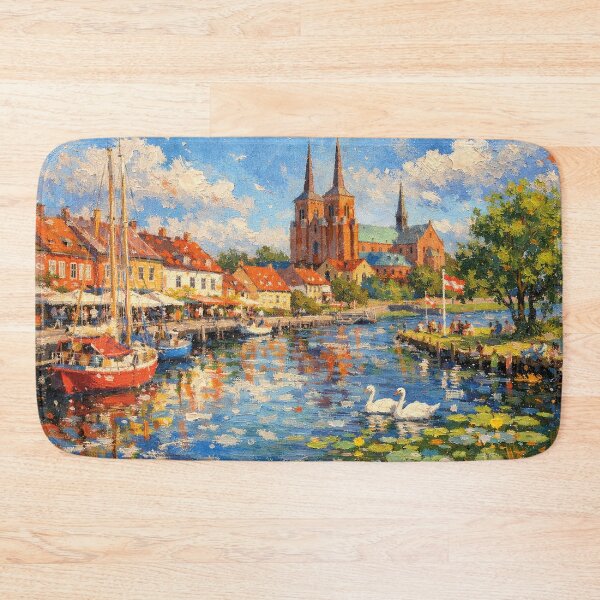 Item preview, A painting of Roskilde, Denmark – A Beautiful place in Europe. designed and sold by GalleryKauffeld.