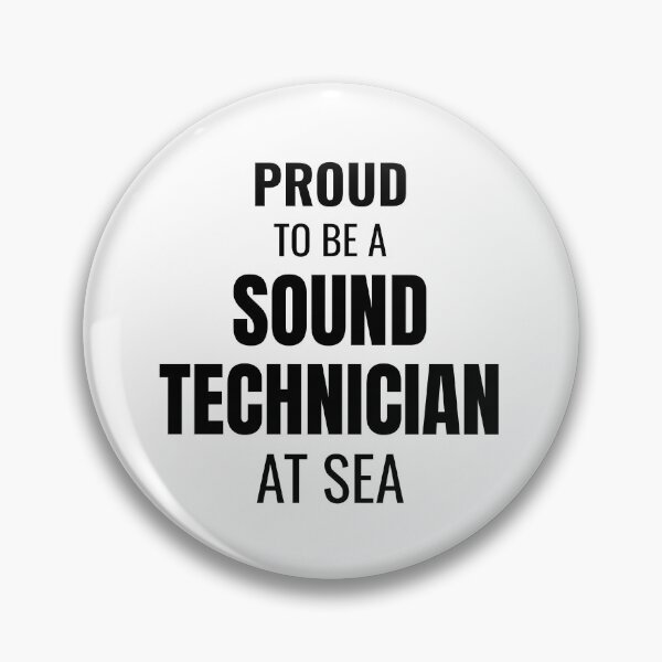Item preview, Proud to be a Sound Technician at Sea (Black) designed and sold by ShipCrewNation.