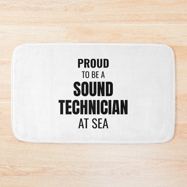 Item preview, Proud to be a Sound Technician at Sea (Black) designed and sold by ShipCrewNation.